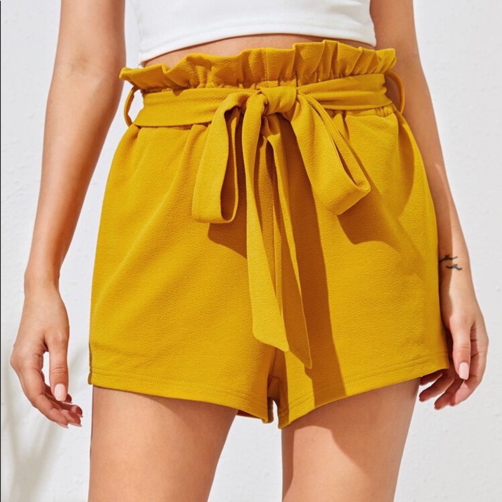 Lush Paperbag ruffle high wasted shorts